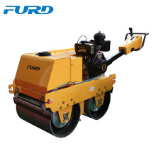 Road building machine double drum hand operated vibratory roller for sale (FYLJ-S600C)
